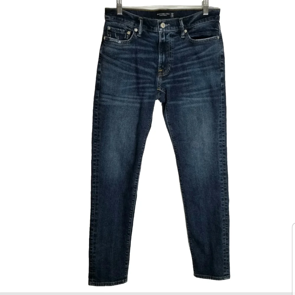 Abercrombie and Fitch Jeans Men's 30x32 Actual 30x30 Blue Skinny Stretch Denim